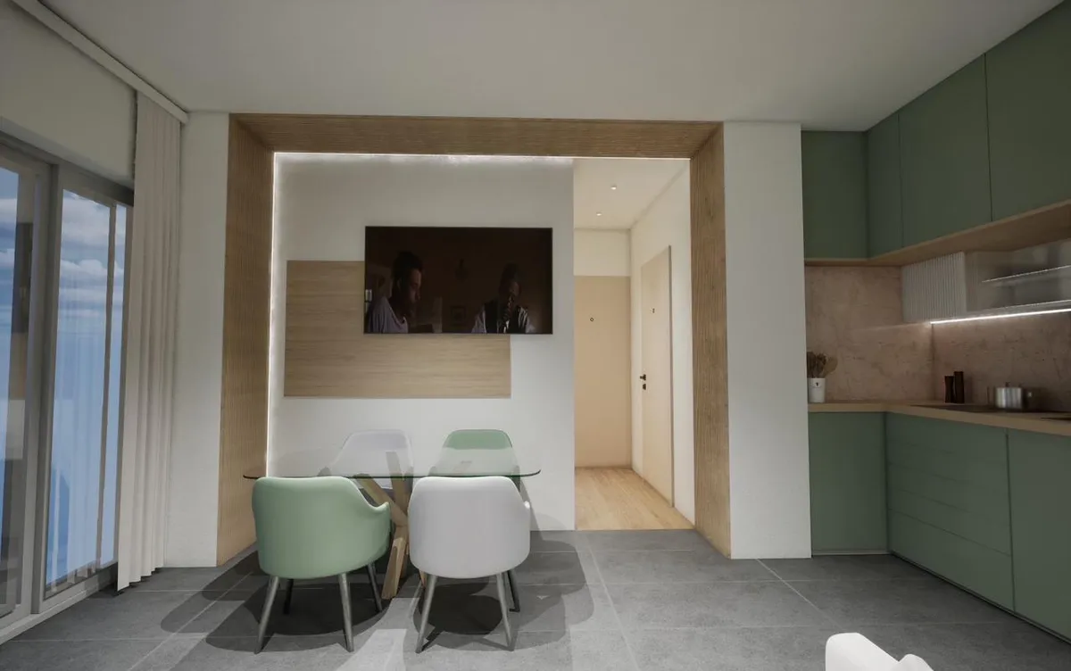 Τριόροφη πολυκατοικία στην Χαλκιδική