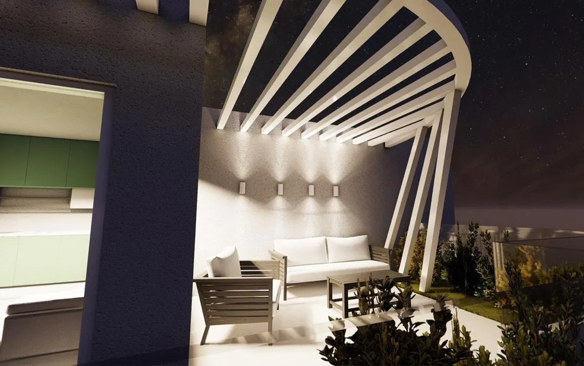 Τριόροφη πολυκατοικία στην Χαλκιδική