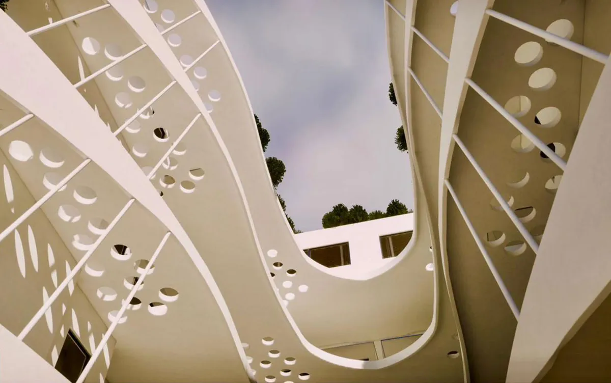 Τριόροφη πολυκατοικία στην Χαλκιδική